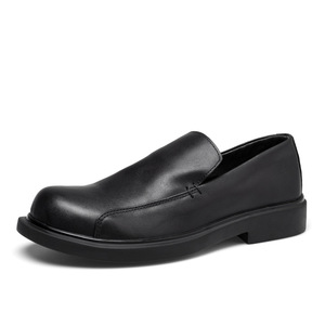 Chaussures pour hommes en cuir de vachette de première qualité - chaussures en cuir d'affaires - adaptées aux jeunes - polyvalentes et faciles à assortir - Product Image 5