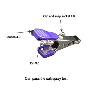 Clip de Electrodo <span class=keywords><strong>Veterinario</strong></span> Universal Fortune VA02 para ECG/EKG, Reutilizable, de Cobre Niquelado, para Todas las Tallas Veterinarias - Product Image 3