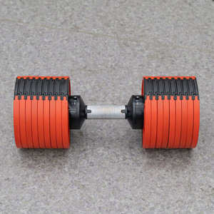 Haltères réglables pour la <span class=keywords><strong>musculation</strong></span>, accessoires <span class=keywords><strong>de</strong></span> fitness, empilables en acier, 20 kg, avec plateau - Product Image 2