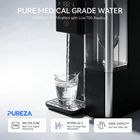 Distributeur d'eau chaude et froide PUREZA PU-T01, système de filtration d'eau par osmose inverse instantanée à 3 températures, purificateur de comptoir