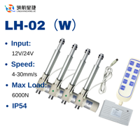 Actionneur linéaire médical 12V 24V 6000N pour lit d'hôpital, moteur électrique réglable