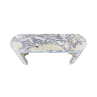 Table console moderne en marbre Calacatta Viola, pierre naturelle du fabricant