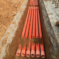 Tuyau d'alimentation MPP flexible haute pression anti-corrosion de 175 mm avec une épaisseur de paroi de 5 à 12 mm pour l'installation de câbles enterrés en profondeur