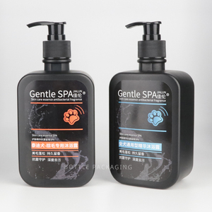 Sang Trọng Màu Đen Matt Lotion Tóc Điều Hòa 300Ml 17 Oz 10 Oz Cơ Thể Rửa Chai Vuông 500Ml Chai Dầu Gội Đầu - Product Image 4