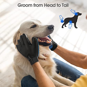 Wholesale High Quality Professional Custom Pet Dog Bath Grooming Glove - Product Image 2