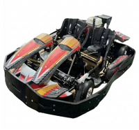 Go Kart de Carreras de Alta Calidad de 200cc, Motor de Gasolina de 4 Tiempos, Doble Asiento para Adultos, para Parques de Diversiones al Aire Libre
