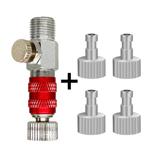 <b>Pneumatic</b> Quick Connector 6 Mm 1/4 Inch Stainless Steel Air Valve With 4 Male Couplers For Compressor <b>Tools</b> - Product Image 3