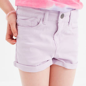 Shorts légers d'été en turquoise pour filles, tissu en coton-polyester à séchage rapide, parfaits pour les vacances à la plage et les activités de plein air - Product Image 5