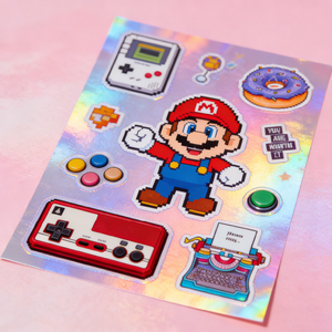 TEDDY DIY Kiss Cut Stickers A4 A5 Vinyl Glitter <strong>Deco</strong> for Kids Anime Kiss Cut Stickers <strong>Sheets</strong> - Product Image 4