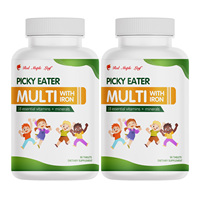 Multivitamines pour enfants avec fer - Complexe de 18 vitamines et minéraux essentiels, soutien immunitaire et de croissance pour les enfants difficiles à nourrir, sans OGM