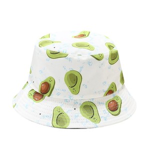 Sombrero de Pescador Reversible con Estampado de Frutas de Dibujos Animados, Personalizado, 100% Poliéster, para Exteriores, Casual, 2026 - Product Image 2