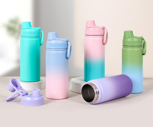 portable 16oz/450ml water <b>bottle</b> for kids double wall stainless steel water <b>bottle</b> Gradient 16oz stainless steel water <b>bottle</b> - Product Image 6