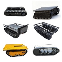 Nouveau châssis de robot aquatique télécommandé électrique, chenilles en caoutchouc, plateforme de transport, transporteur 0,5-20 tonnes