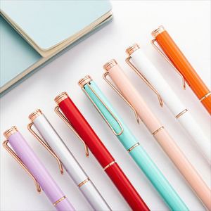 Custom High Quality Customized <b>Multi</b>-<b>color</b> 1.0mm Nib Slim Metal Business Promotional Ballpoint <b>Pen</b> Laser Engraving for Business - Product Image 2