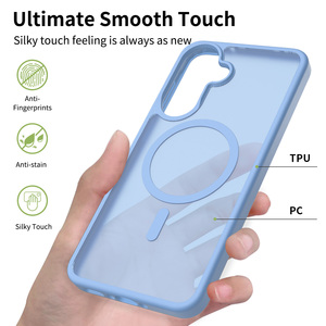 Funda Mate con Protección de Borde Elevado para <span class=keywords><strong>Samsung</strong></span> A37, 2400G, Magnética, PC+TPU, Antihuellas, Antigolpes - Product Image 2