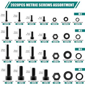 Metric Screws <b>Bolts</b> Nuts M2 M3 <b>M4</b> M5 12.9 Alloy Steel Black Oxidation For Construction Industry - Product Image 2