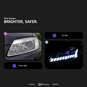 Fari per Audi Q7, Fari a LED 2007-2016, Lente Proiettore, Lampada Frontale con Segnale Dinamico e Animazione, Accessori Auto - Product Image 2