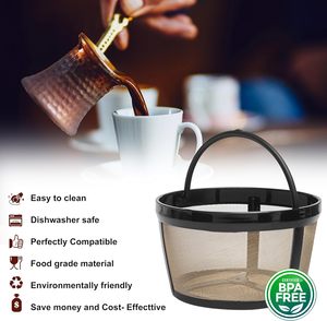 Filtre à café permanent à panier 5 tasses doré universel pour cafetières goutte à goutte Cuisinart, <span class=keywords><strong>Krups</strong></span>, Hamilton et plus - Product Image 6