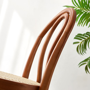 Silla de Bar Apilable de Madera Estilo Vintage Moderno, Taburete Alto de Madera Curvada Tipo <span class=keywords><strong>Thonet</strong></span> para Eventos al Aire Libre, Hoteles, Cenas y Banquetes - Product Image 4