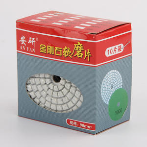 Disques de ponçage diamantés de 5 pouces à base d'eau pour la rénovation de marbre et de jade, grain abrasif pour le polissage de pierre - Product Image 1