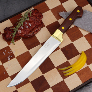 8in Ergonomic Damascus dao nhà bếp với tay cầm bằng gỗ tùy chỉnh boning cắt cho thịt kim loại ODM/OEM thân thiện - Product Image 1