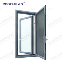 Rogenilan Fenêtre en verre trempé aluminium personnalisée Villa Maison d'habitation avec écran de sécurité Grill Fenêtres à battant