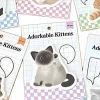 Notes autocollantes en forme de chat mignon pour le bureau – Journalisation amusante et personnalisable – Indispensable pour la rentrée scolaire