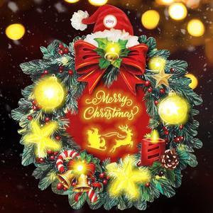 Vui giáng sinh lễ hội lễ kỷ niệm bán buôn ánh sáng âm nhạc thẻ cho trang trí nội thất - Product Image 1