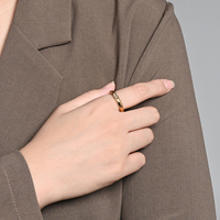 Bague de doigt ovale en zircon plaqué or, bijoux fantaisie, en acier inoxydable inaltérable, avec zircon émeraude, pour femme