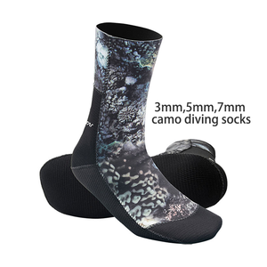 DIVESTAR Custom 3mm 5mm 7mm Neoprene Opencell Inner Camouflage <strong>Waterproof</strong> Warm Spearfishing Freediving Diving <strong>Socks</strong> - Product Image 3