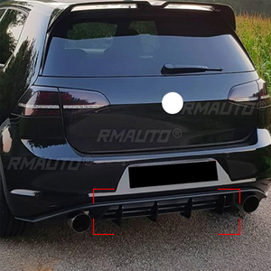 1Pcs <strong>Car</strong> Rear Bumper <strong>Diffuser</strong> Spoiler Lip Rear Bumper <strong>Protector</strong> for Volkswagen Golf 7 MK7 GTI Rear Side Splitters Lip - Product Image 5