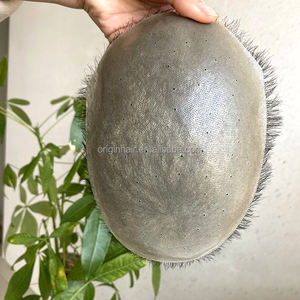 Parrucchino per Uomo in Capelli Umani con <span class=keywords><strong>Base</strong></span> in PU Traspirante e Fori, Stile Capelli Corti, Sistema di Capelli, Unità Parrucca - Product Image 2