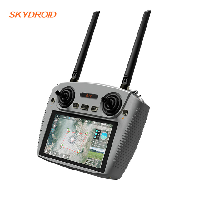 Skydroid G12 2.4GHz/5.8GHz Dual Band Remote Control 5.5inch 1080P High-Definition Display 20KM Digital Image Transmission Metal