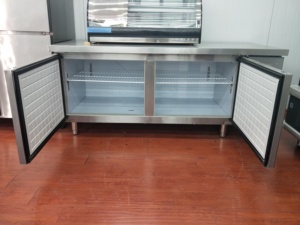 Congelador de refrigerador de mesa de pizza debajo del mostrador de acero inoxidable comercial con refrigeración por ventilador para catering y venta al por menor - Product Image 4