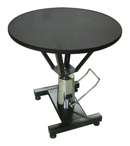 Portable round Hydraulic Grooming Table for Large Dogs and Cats Adjustable Height Steel and Iron Trimming and Drying Table