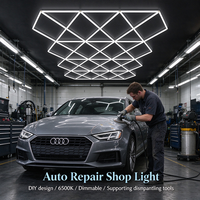 Lampe de plafond LED détachable 6500K à intensité variable pour atelier de réparation automobile, montage DIY, design personnalisé pour garage et hall d'exposition automobile