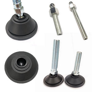 M12X50 M8X70 M6 مخصصة من البلاستيك المقاوم للصدأ كوب القدم الثقيلة آلة دوارة تسوية القدم - Product Image 1