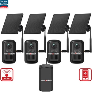 Sistema de Cámara de Seguridad Solar 4MP H.265, Aplicación UBox, Hub WiFi de Largo Alcance de 500m, Kit Inalámbrico de 4 Cámaras Tipo Bala con Batería de 20000mAh - Product Image 1