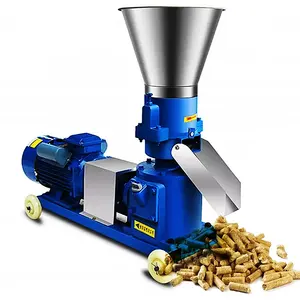 Wholesale feed pellets processing machines lines/ farm making animal feed fish poultry chicken Pellet Mill machines