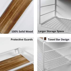 Étagères murales multifonctionnelles flottantes en fer blanc, doublement sculptées, style ferme, pour rangement d'épices, salle de bain, salon, garage, bijoux - Product Image 5