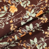 Kain Corduroy Grosir Motif Bunga Kecil 3mm Kain Poliester Berkualitas Tinggi Pakaian Anak Gaun Tekstil Rumah Koper Kemeja