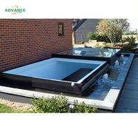Toit coulissant automatique en aluminium pour balcon et patio, ouverture électrique rétractable