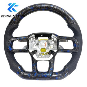 พวงมาลัยคาร์บอนไฟเบอร์แบบฟอร์จสั่งทำพิเศษสำหรับรถฟอร์ด มัสแตง จีที 350 เอส550 เอส650 เอส197 อีโคบูสต์ ปี 2005-2009 2024 2019 2017 2013 2016 - Product Image 1