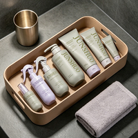 Ensemble de bouteilles PET givrées mates de 500 ml pour shampoing, emballage personnalisé avec tube de traitement et vaporisateur d'eau capillaire de 200 ml