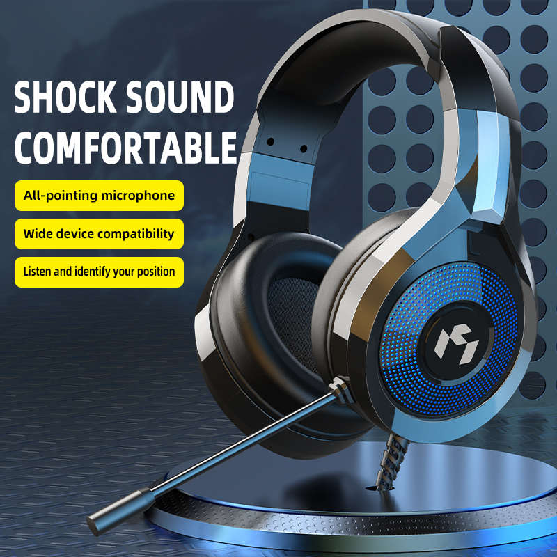 Earphones MC 3.5mm LED Gamer Headphones Shenzhen Manufacturer Price Cheap 3D Sound Headsets Earphones For Boy