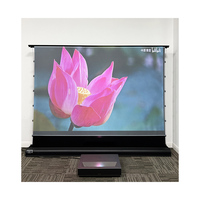 Écran de projection TV laser OEM 100-120 "Écran de projection PET UST ALR motorisé pour projecteur ultra court