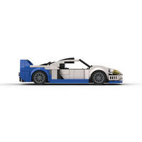 Compatible avec les briques de marque, petite voiture de course MOC, jouet de construction éducatif en plastique ABS pour enfants, à assembler soi-même