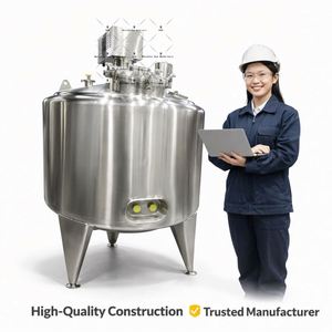 Stainless Steel Cosmetic Mixer With Reaction Tank Vacuum Mixing Container Cream Shampoo Homogenizer Bottom Magnetic <b>Stirrer</b> - Product Image 1