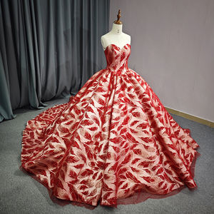 De ENERO DE 6657 clásico rojo cariño brillante encaje noche Vestido De Fiesta Para Mujer - Product Image 2