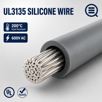 Exportateur de câbles en cuivre personnalisés UL3135 200 ℃   Câble flexible en cuivre isolé en caoutchouc silicone pour faisceau automobile